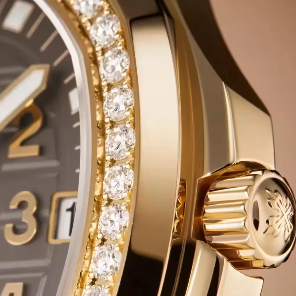 Patek Philippe Aquanaut 5268/200R-010 Rose Gold Taupe Brown Dial Diamond Bezel - Image 14