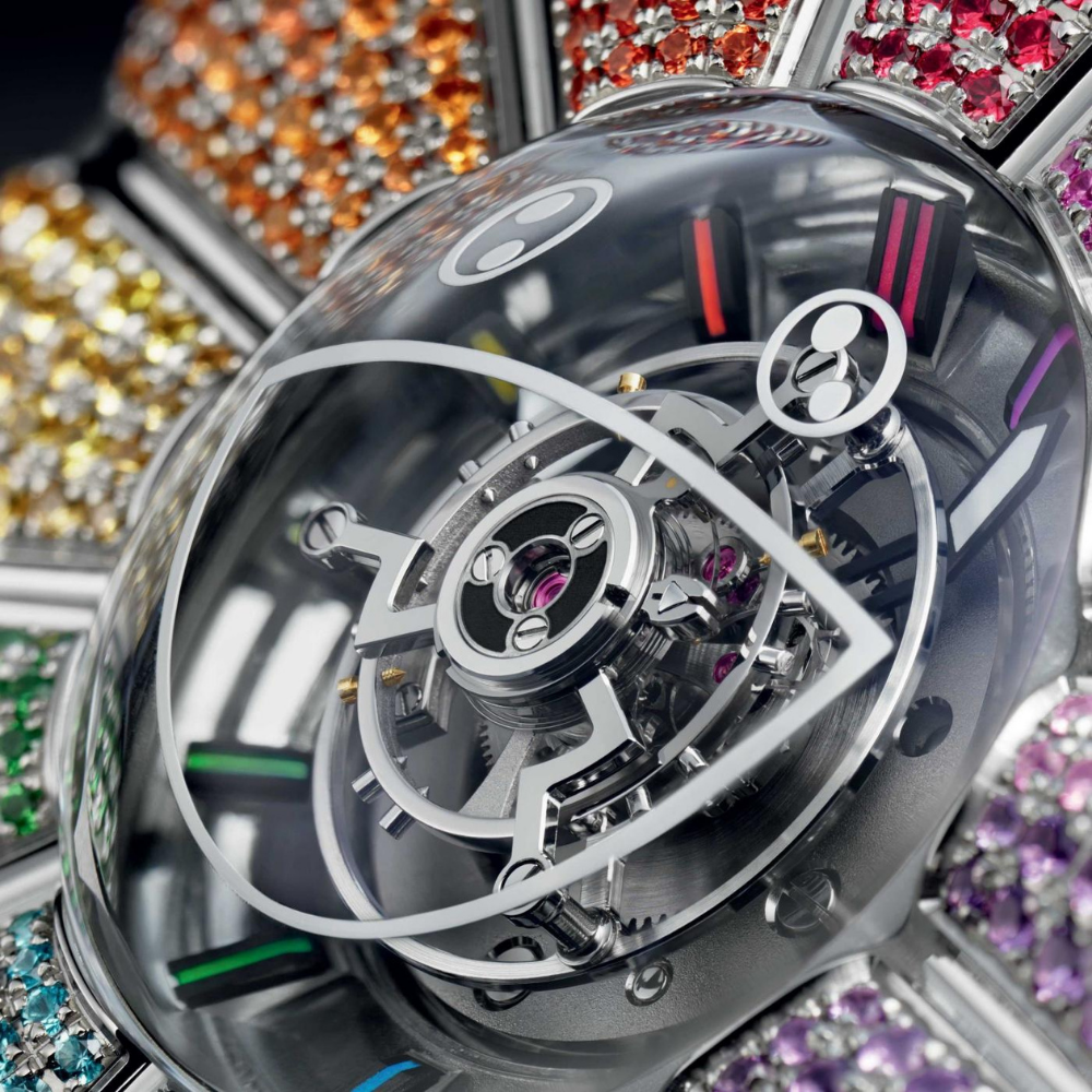 Exceptional Timepieces MP-15 Takashi Murakami Tourbillon Sapphire Rainbow Ref. 915.JX.4802.RT.1199 - Image 8