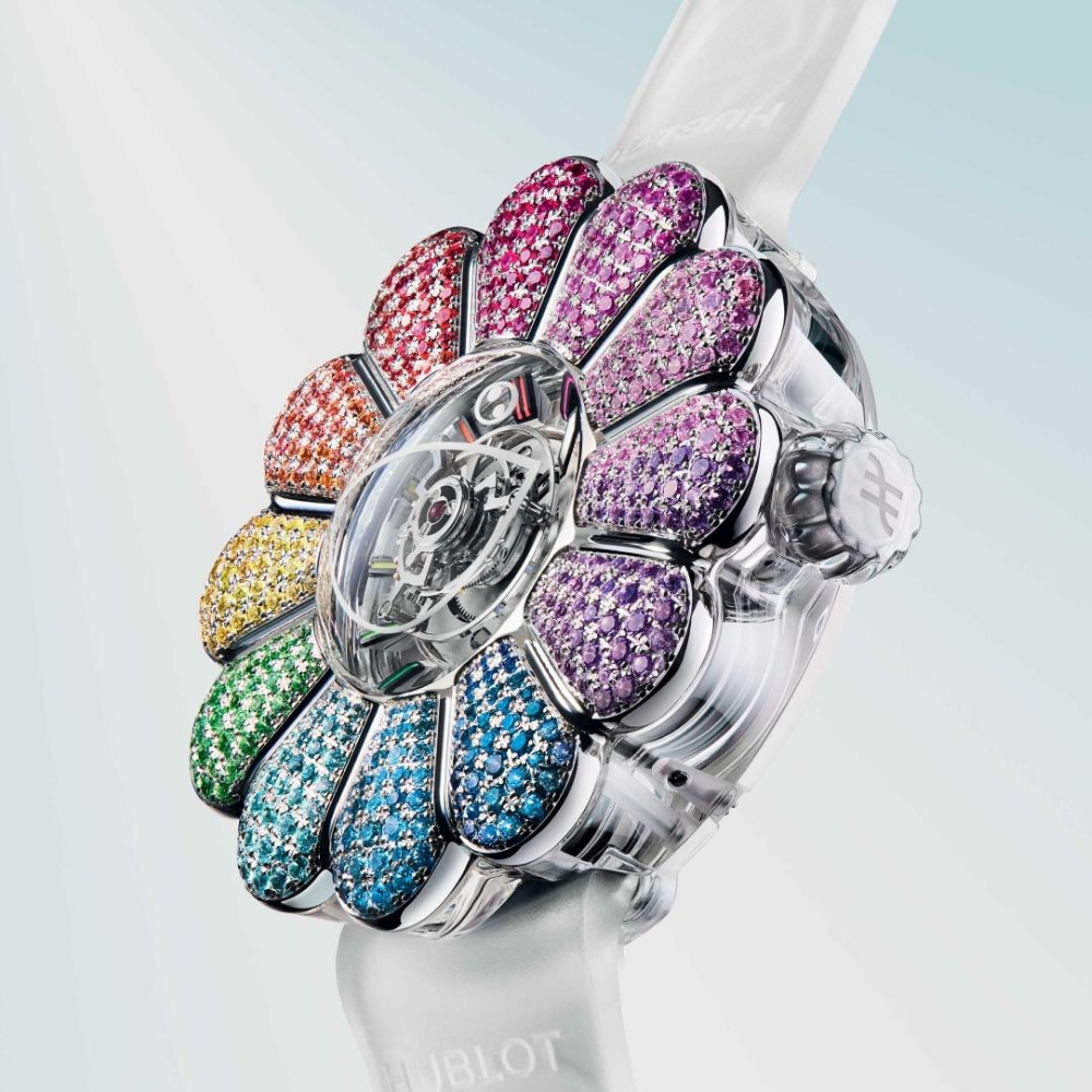 Exceptional Timepieces MP-15 Takashi Murakami Tourbillon Sapphire Rainbow Ref. 915.JX.4802.RT.1199 - Image 4