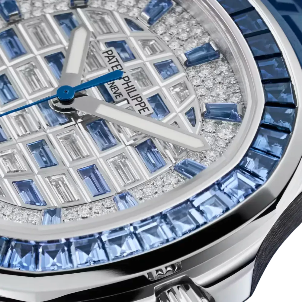 Patek Philippe Aquanaut Luce 5268/461G-001 White Gold Diamond Blue Sapphire Dial - Image 8