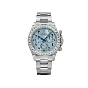Rolex Daytona 116576TBR Platinum Diamond Ice Blue Arabic Dial