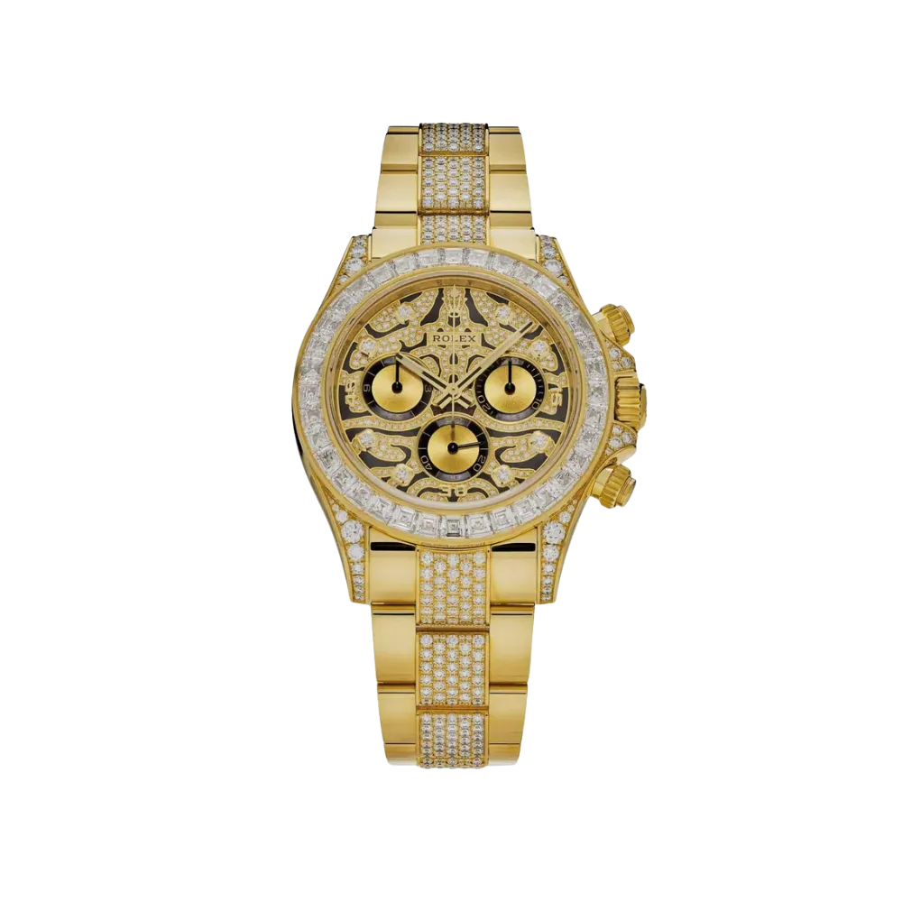 Rolex Daytona 'Eye of the Tiger' 116598TBR Yellow Gold Diamond Accents
