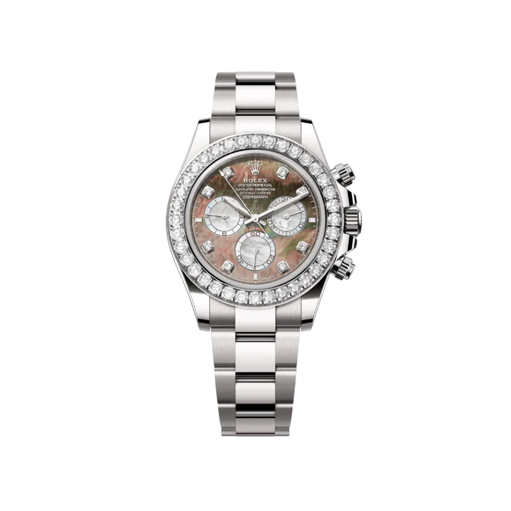 Rolex Daytona 126579RBR White Gold Mother of Pearl Diamond Dial Diamond Bezel (2024)