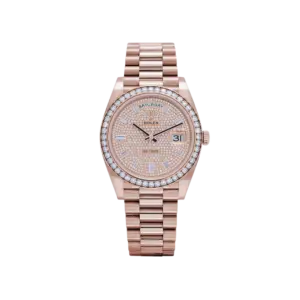 Rolex Day-Date 40 228345RBR Rose Gold Diamond Dial Diamond Bezel