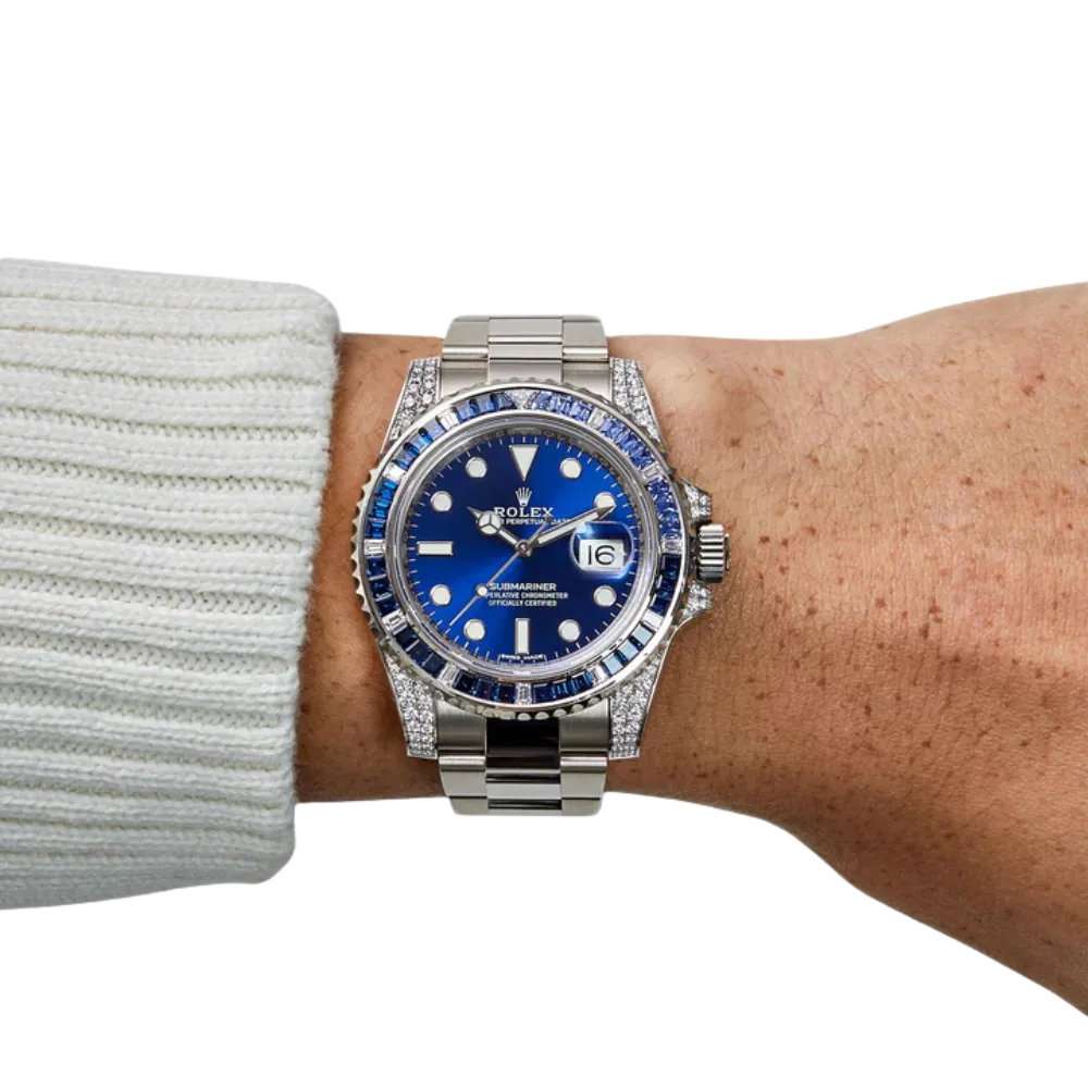 Rolex Submariner Date 116659SABR White Gold Blue Dial Sapphire Diamond Bezel - Image 6