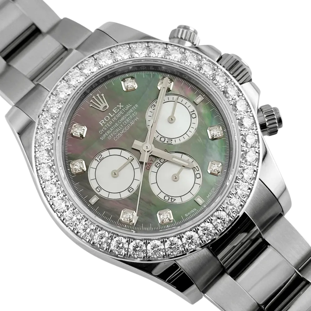 Rolex Daytona 126579RBR White Gold Mother of Pearl Diamond Dial Diamond Bezel (2024) - Image 2