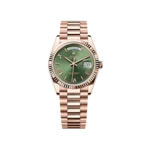 Rolex Day-Date 36 Everose Gold Green Dial 128235