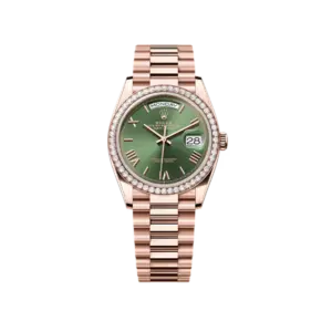 Rolex Day-Date 36 – Green Dial and Diamonds Ref. 128345RBR-0085