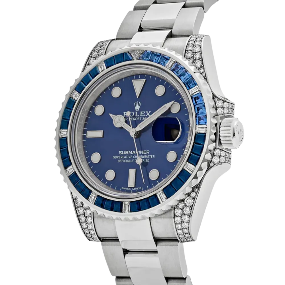 Rolex Submariner Date 116659SABR White Gold Blue Dial Sapphire Diamond Bezel - Image 2