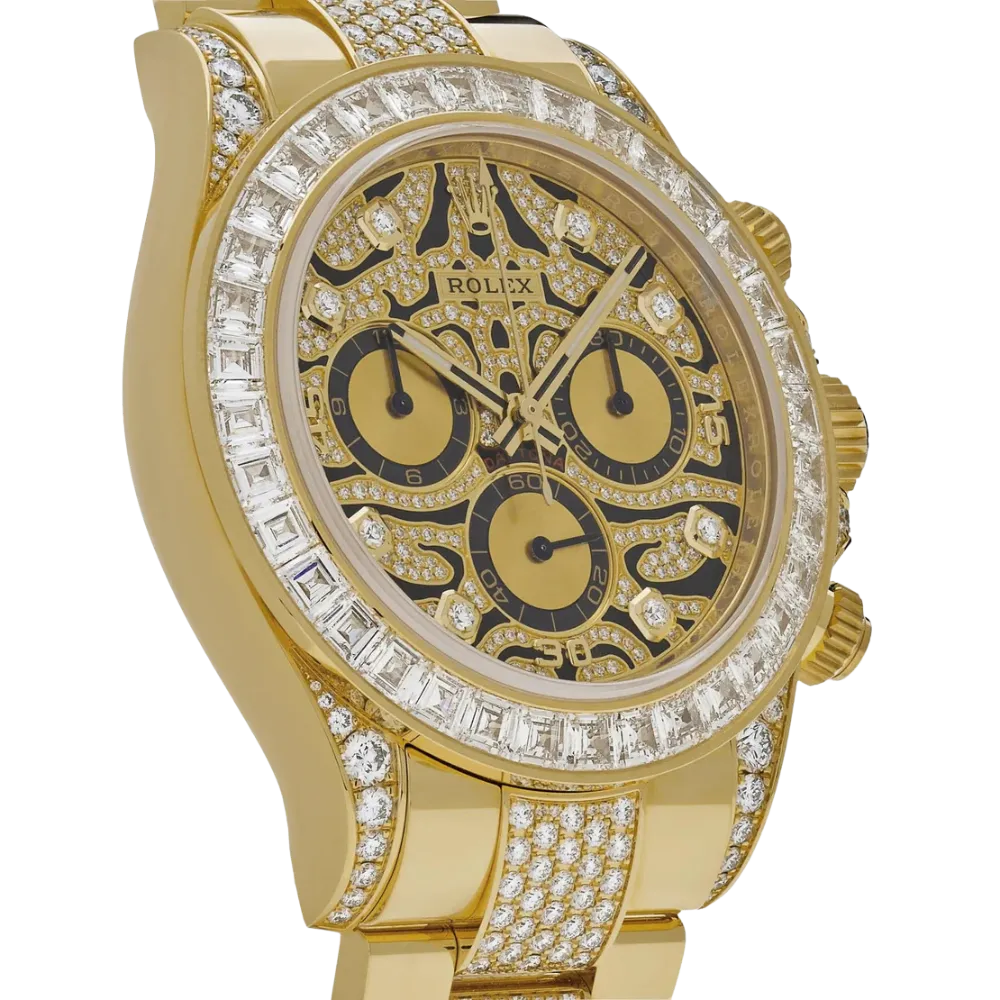 Rolex Daytona 'Eye of the Tiger' 116598TBR Yellow Gold Diamond Accents - Image 3