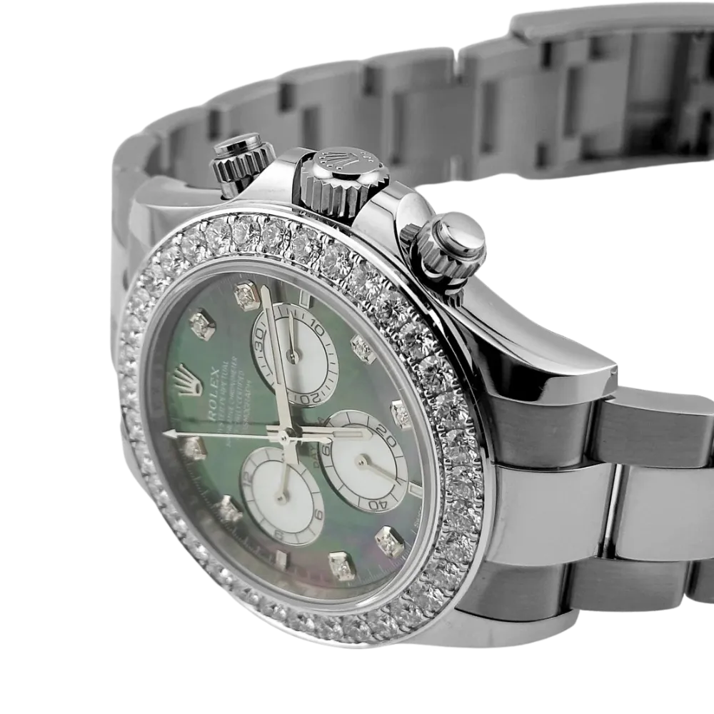 Rolex Daytona 126579RBR White Gold Mother of Pearl Diamond Dial Diamond Bezel (2024) - Image 3