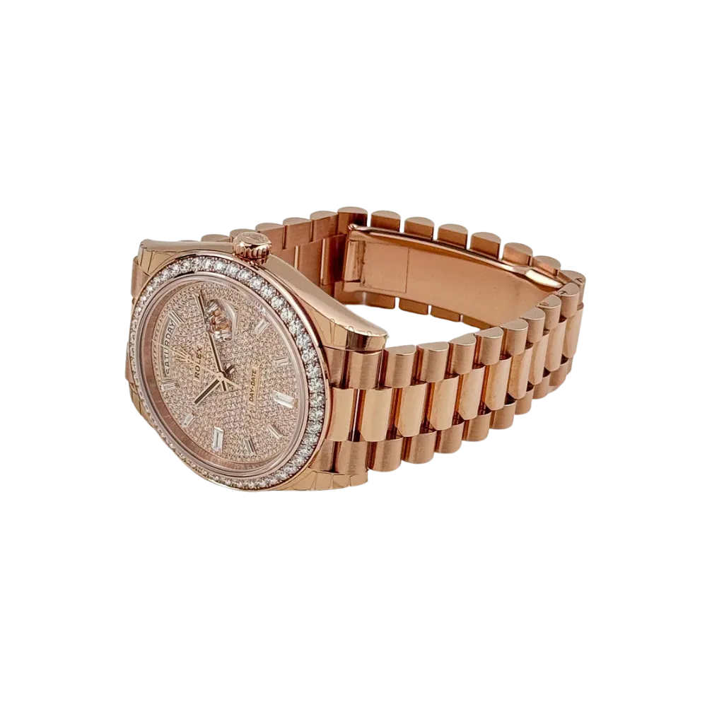 Rolex Day-Date 40 228345RBR Rose Gold Diamond Dial Diamond Bezel - Image 3