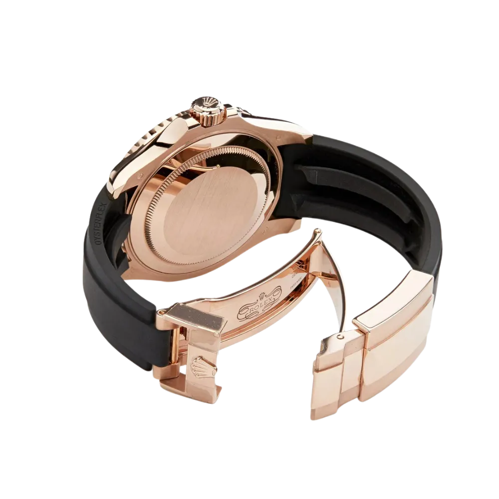 Rolex Yacht-Master 40 116695SATS Rose Gold Black Dial Rainbow Bezel - Image 4