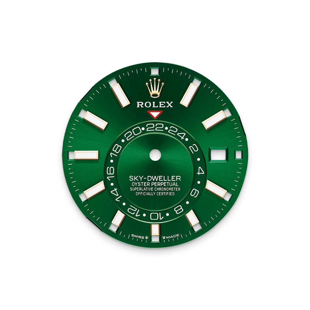 Rolex Sky-Dweller 42mm Yellow Gold Green 336938-0007 - Image 2