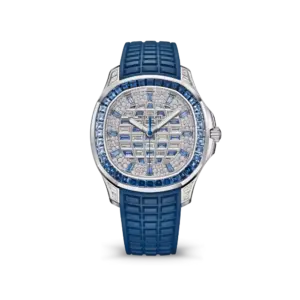 Patek Philippe Aquanaut Luce 5268/461G-001 White Gold Diamond Blue Sapphire Dial