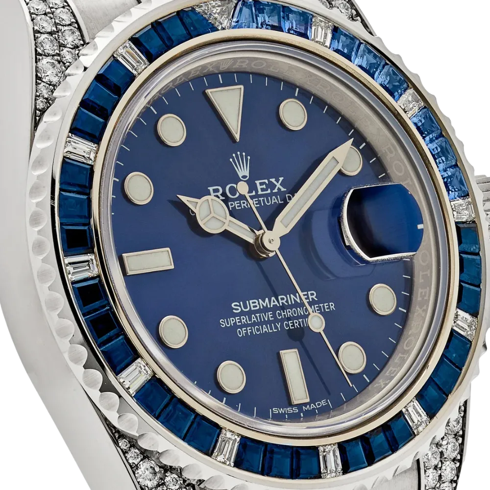 Rolex Submariner Date 116659SABR White Gold Blue Dial Sapphire Diamond Bezel - Image 4