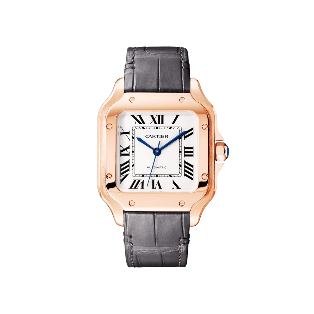 Santos de Cartier Medium Automatic Gold Watch