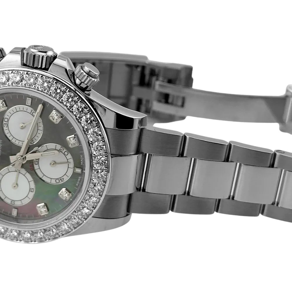 Rolex Daytona 126579RBR White Gold Mother of Pearl Diamond Dial Diamond Bezel (2024) - Image 7