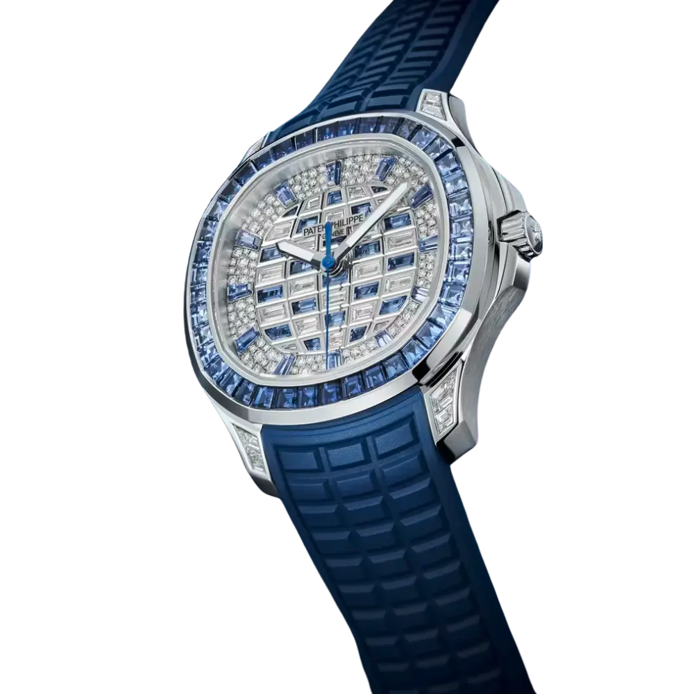 Patek Philippe Aquanaut Luce 5268/461G-001 White Gold Diamond Blue Sapphire Dial - Image 2