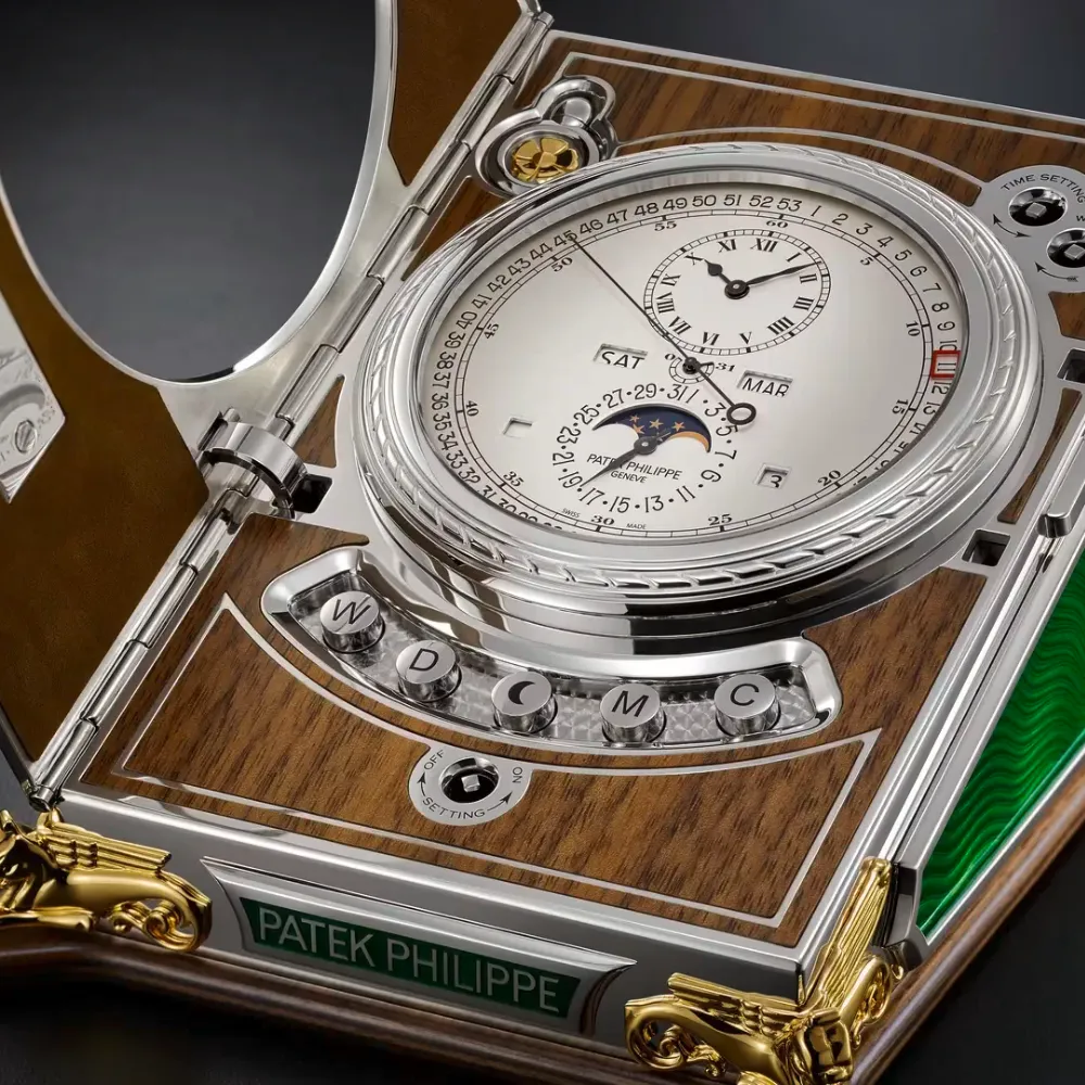 Patek Philippe Complicated Desk Clock Ref. 27000M-001 - Image 7