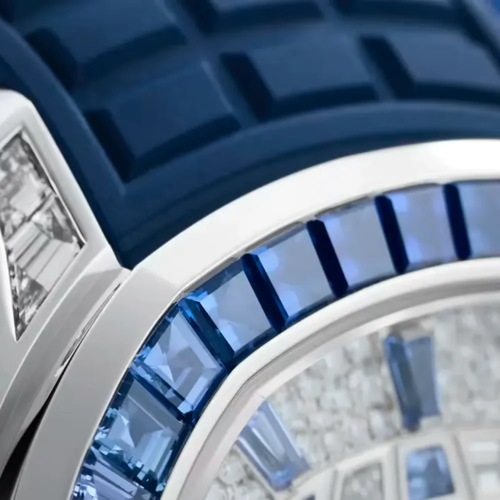 Patek Philippe Aquanaut Luce 5268/461G-001 White Gold Diamond Blue Sapphire Dial - Image 13