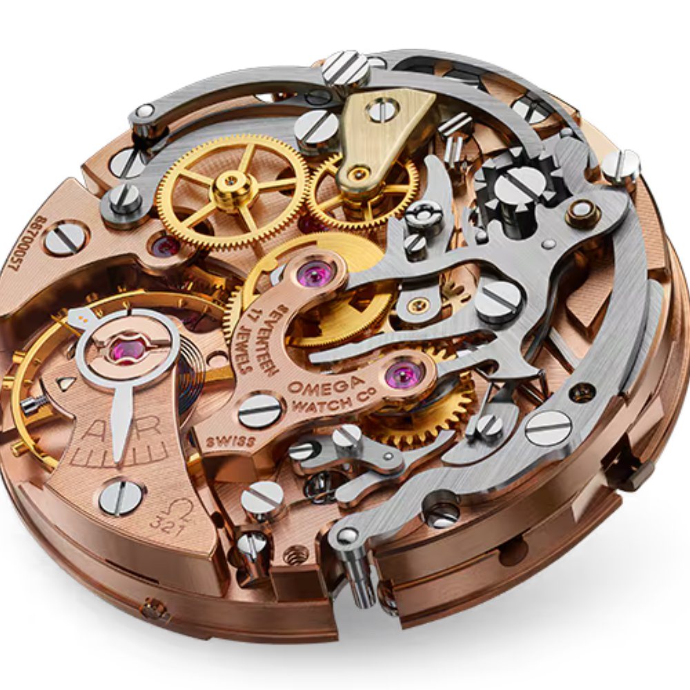 Speedmaster Calibre 321 42 Platinum On Leather Strap Ref. 311.93.42.30.99.001 - Image 4