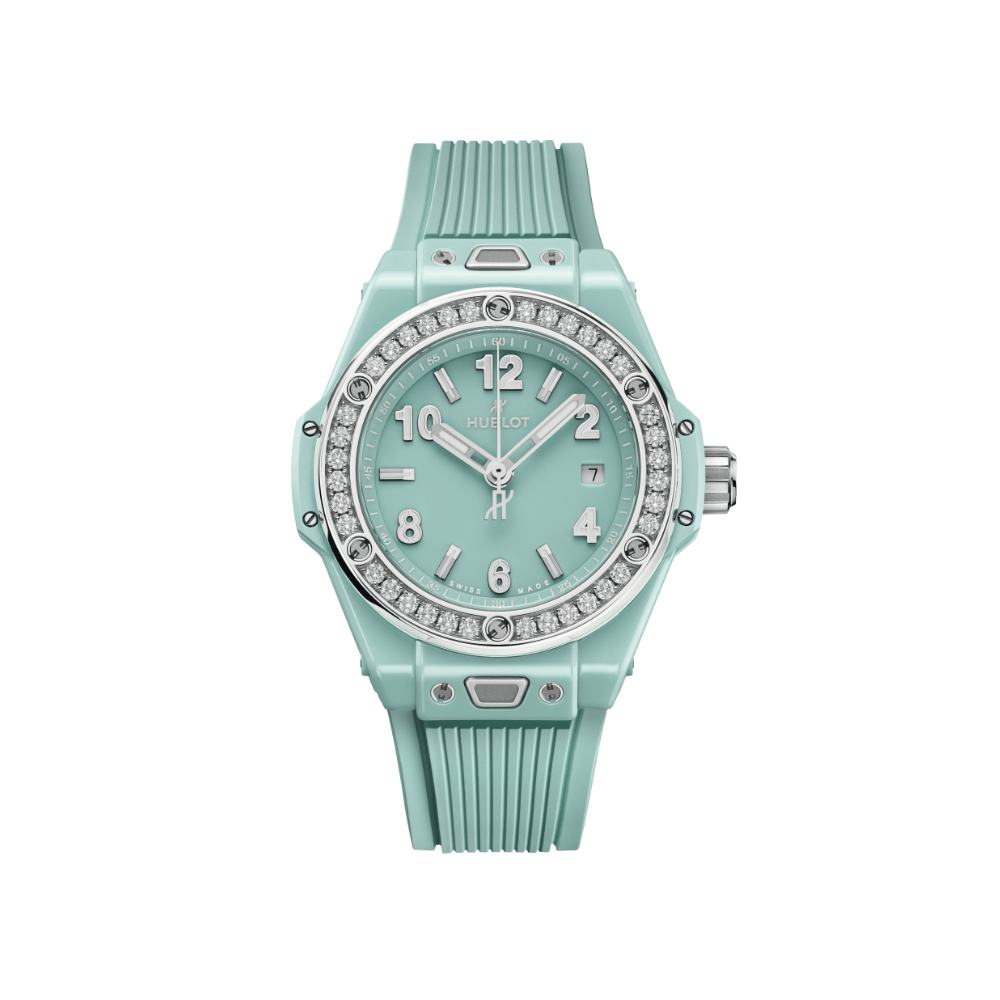 Big Bang One Click Mint Green Ceramic Diamonds Ref. 485.GS.5271.RX.1204