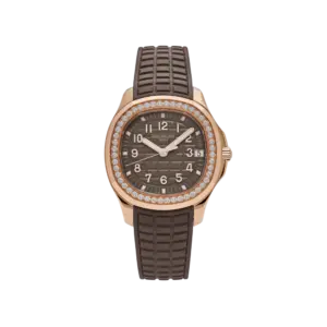 Patek Philippe Aquanaut 5268/200R-010 Rose Gold Taupe Brown Dial Diamond Bezel
