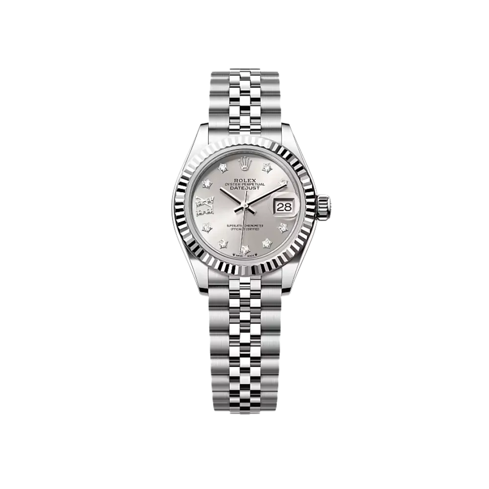Rolex Lady-Datejust 28 Ref 279384RBR-0007 Oystersteel White Gold