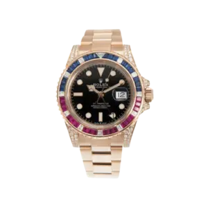 Rolex GMT-Master II 126755SARU 'SARU' Rose Gold Black Dial Diamond Bezel